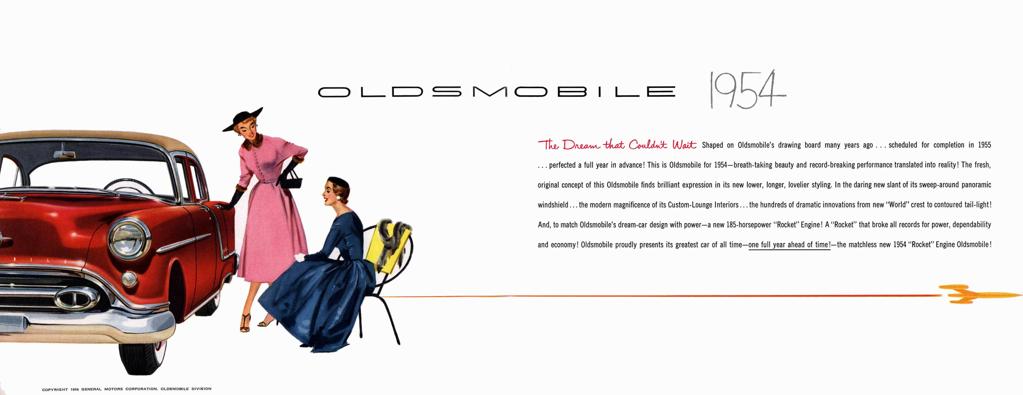 1954 Oldsmobile Motor Cars Brochure Page 14